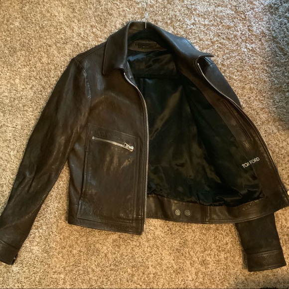 Tom Ford Jackets & Coats Tom Ford Leather Jacket Size 48 Poshmark